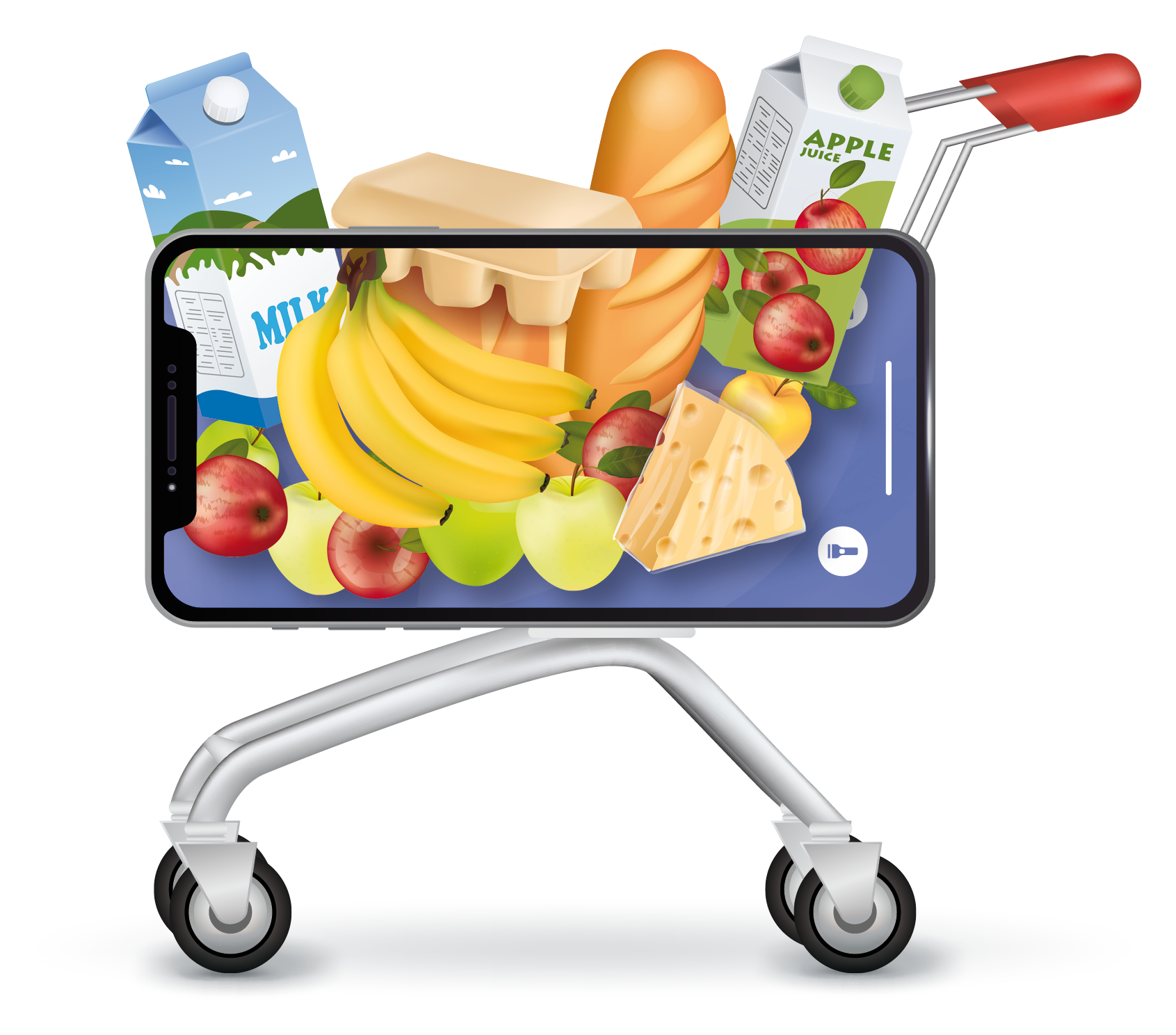 Mobiler Einkaufswagen Mobiler Einkaufswagen