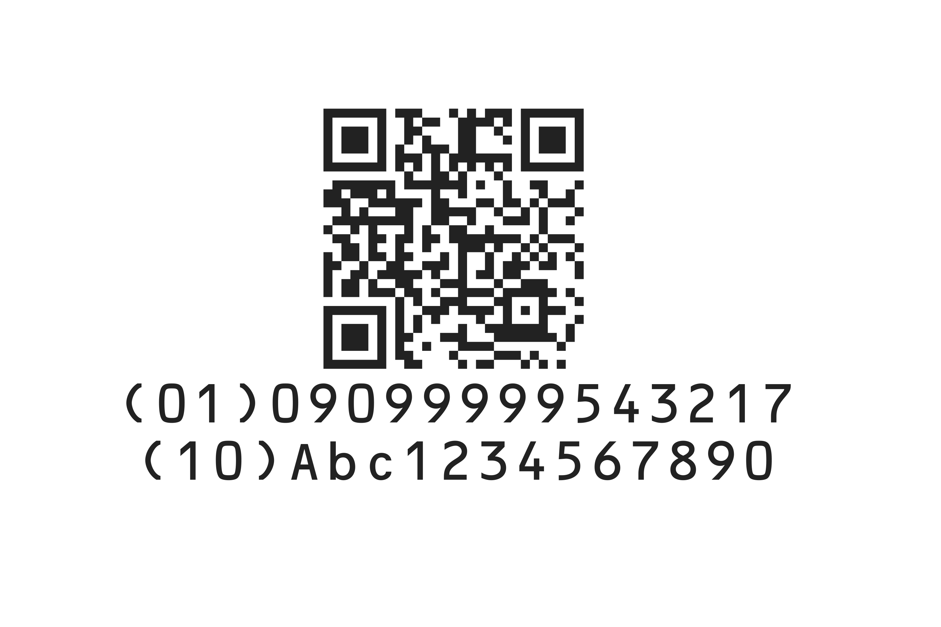 Abbildung eines GS1 QR Code