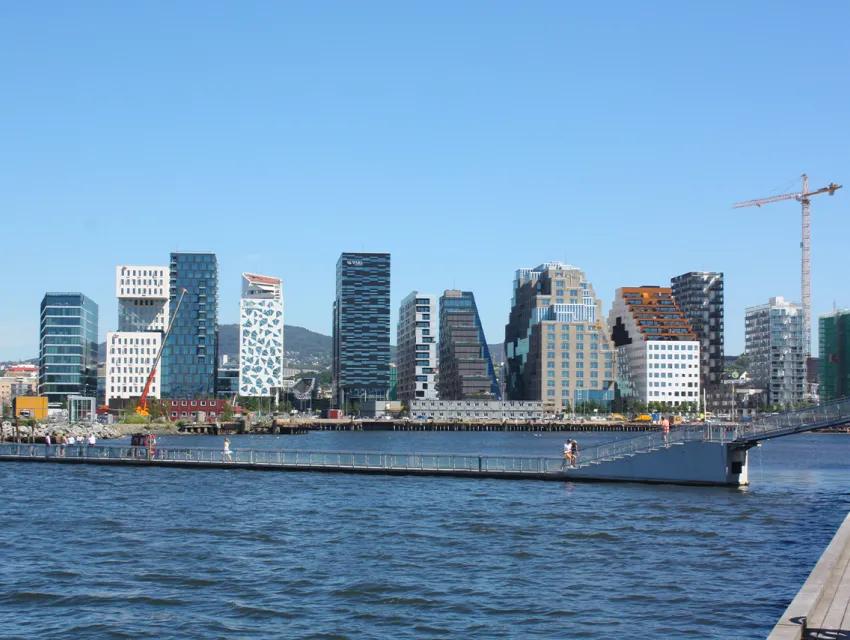 Foto-Skyline eines Barcode-Projektes