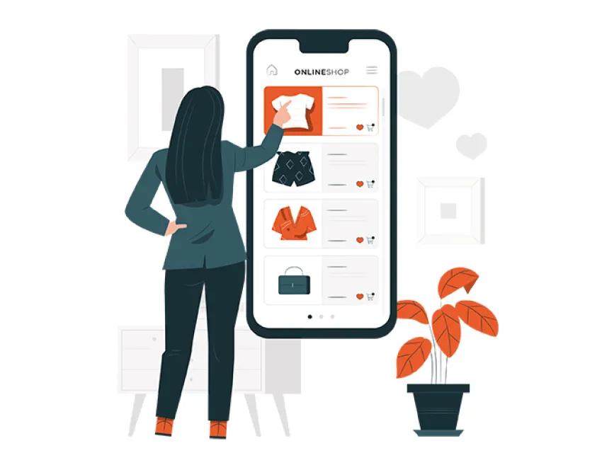 Produktauswahl im Onlineshop