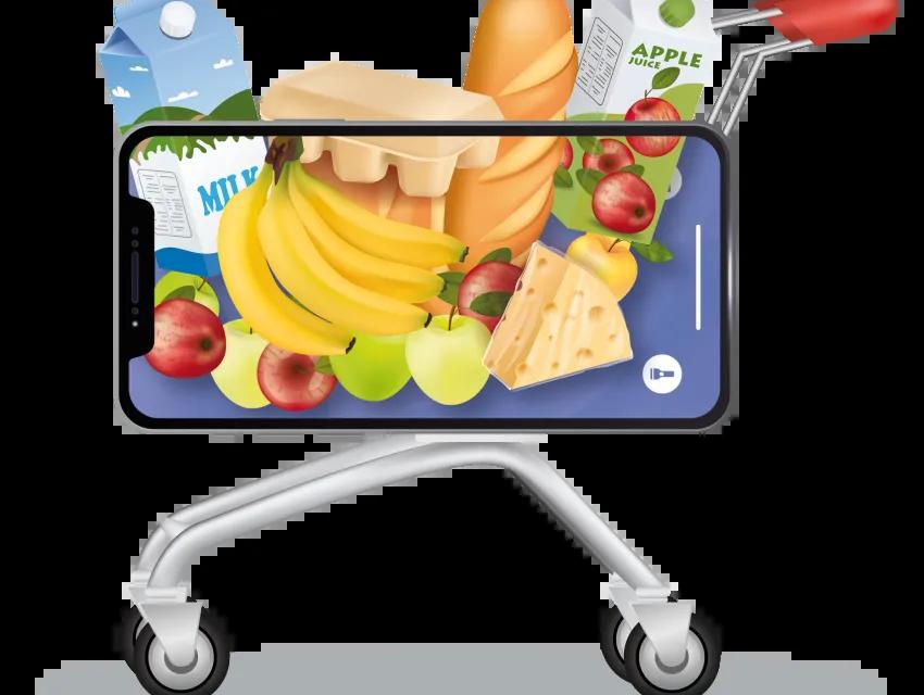 Mobiler Einkaufswagen