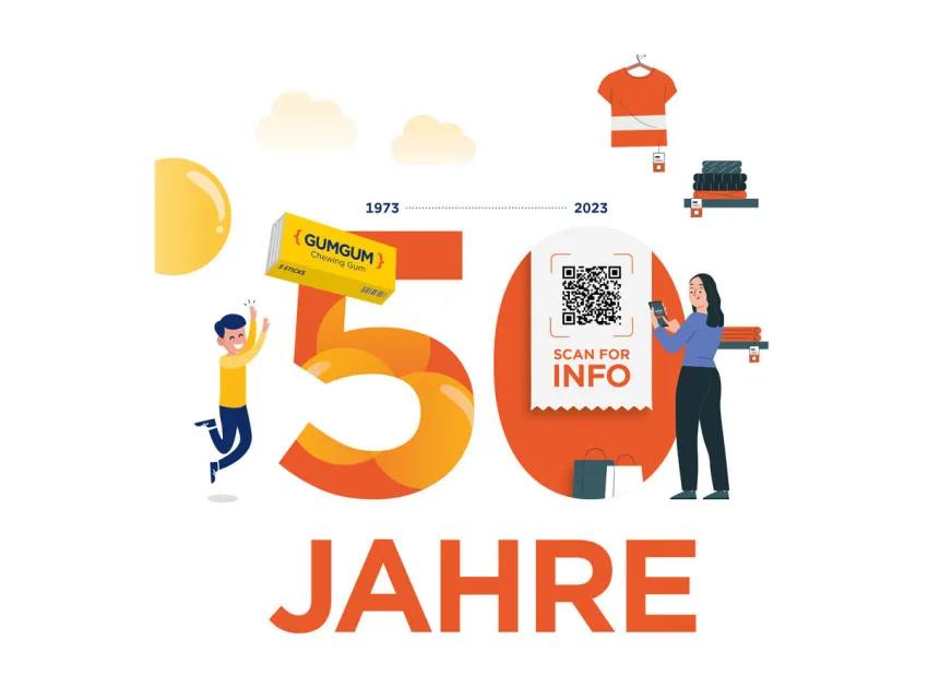 Grafik 50 Jahre Barcode