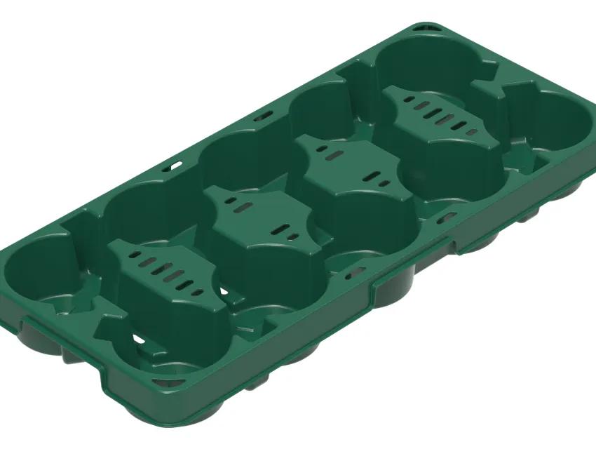 Foto eines Pflanzentrays