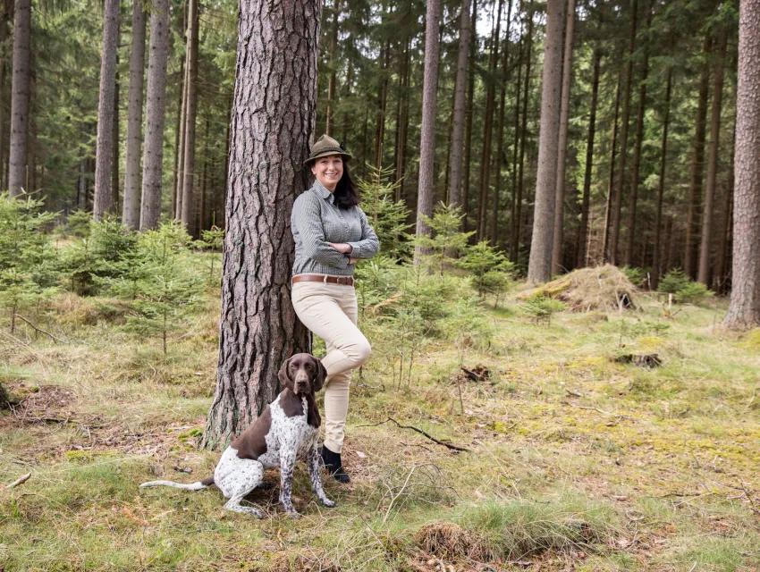 Verena-Diana Rosenkranz im Wald