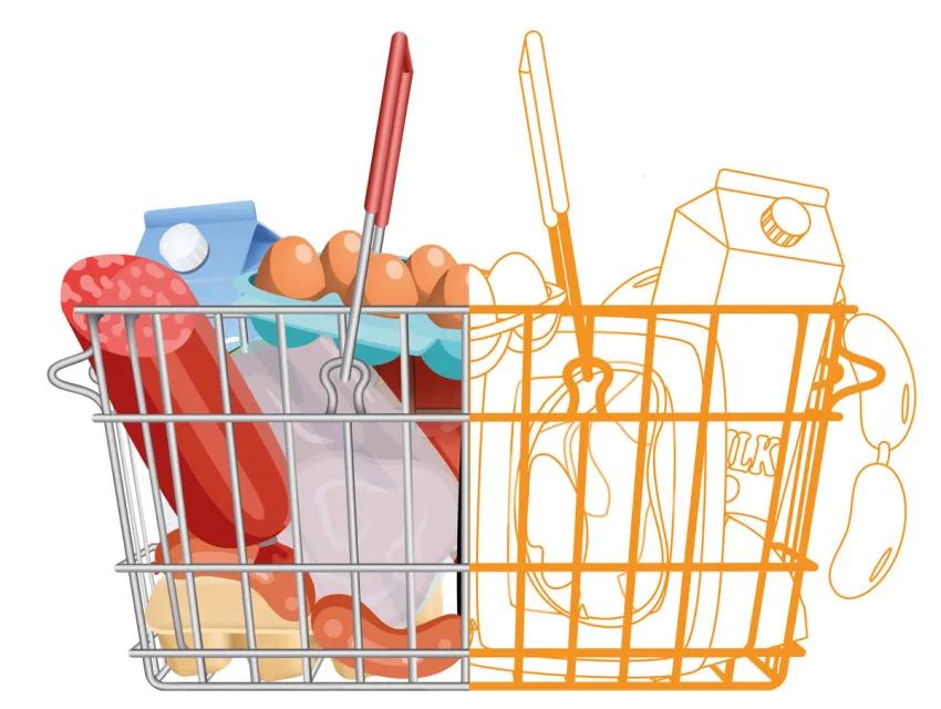 Grafik eines Einkaufskorbes