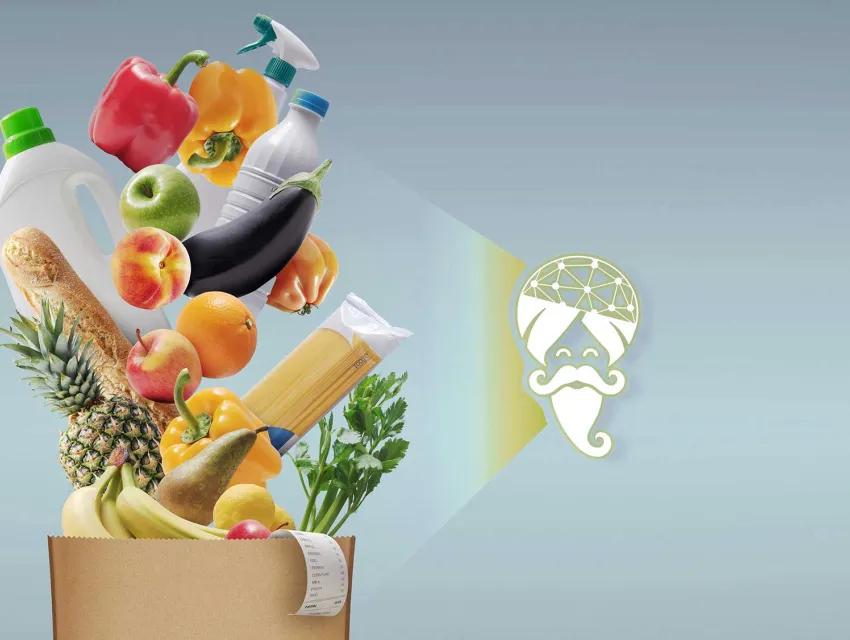 Foto von Lebensmitteln in einem Karton