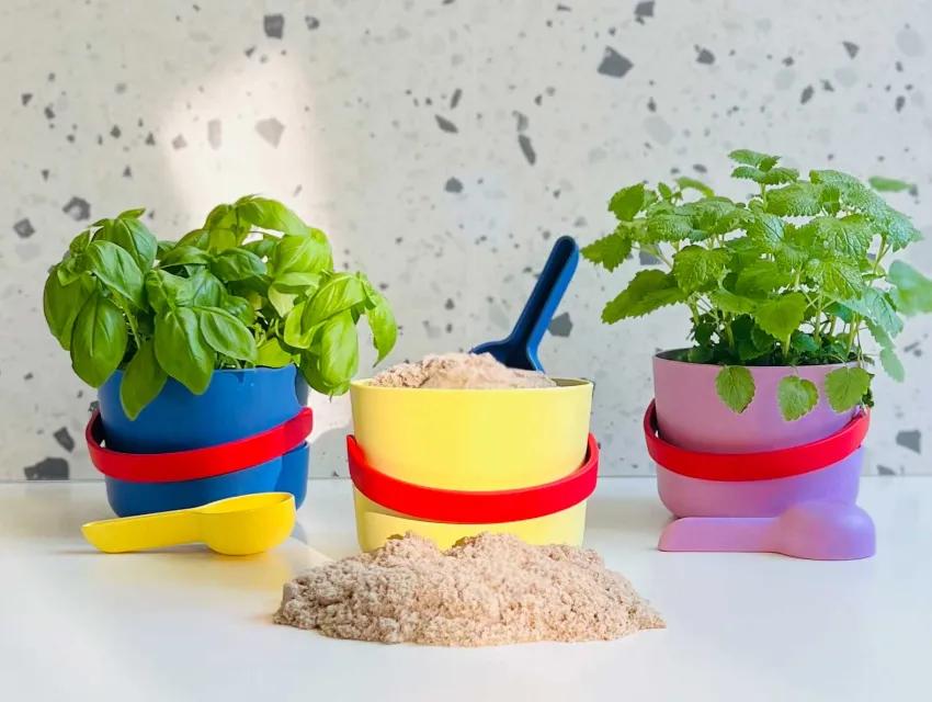 Foto des Sandspielzeugs von fritzi mit verschiedenen Anwendungsmöglichkeiten