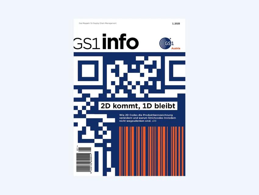 GS1 info 1.2025 mit Schwerpunkt „2D Codes“