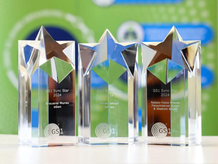 Die GS1 Sync Stars Trophäen 2024