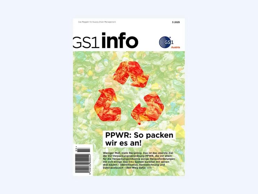 GS1 info 3.2025 mit Schwerpunkt „EU-Verpackungsverordnung PPWR“