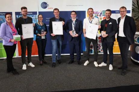 Gruppenfoto der GS1 Sync Stars 2022