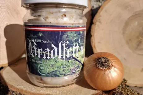 Produkt vegane Bradlfett'n im Glas mit GS1 GTIN