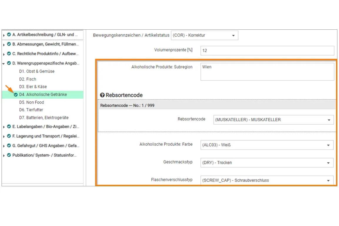 GS1 Sync neue Weinattribute