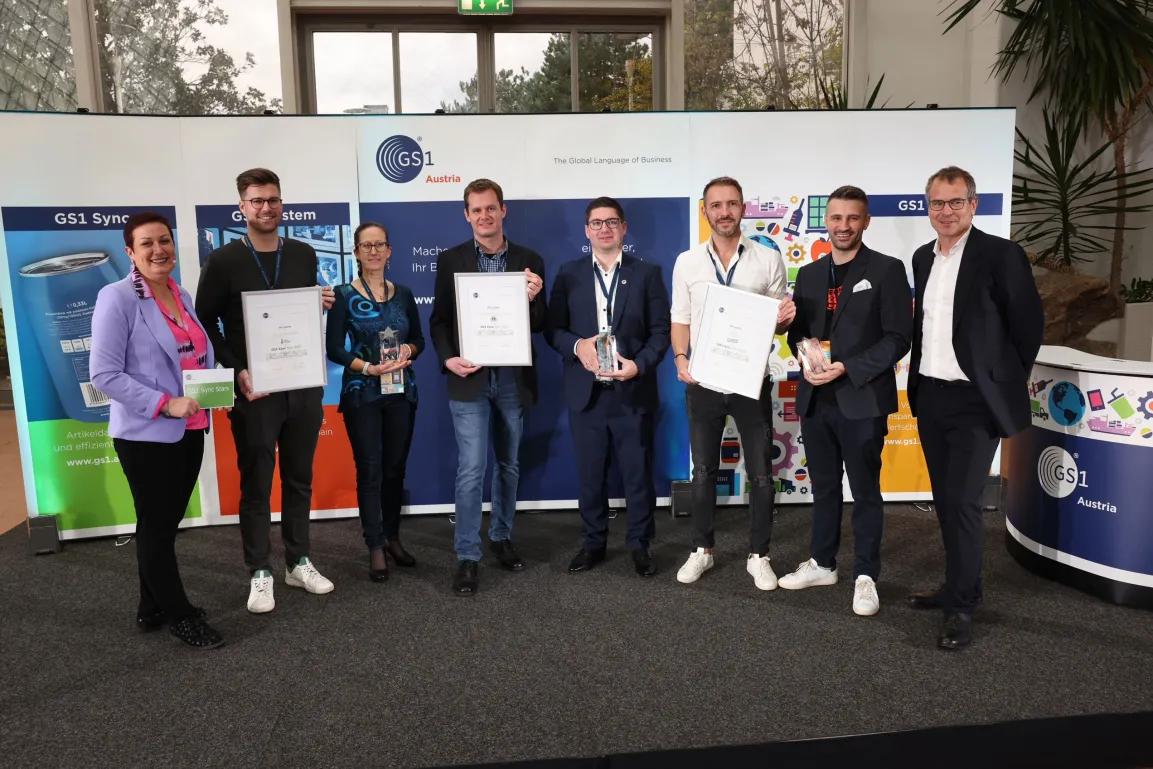 Gruppenfoto der GS1 Sync Stars 2022