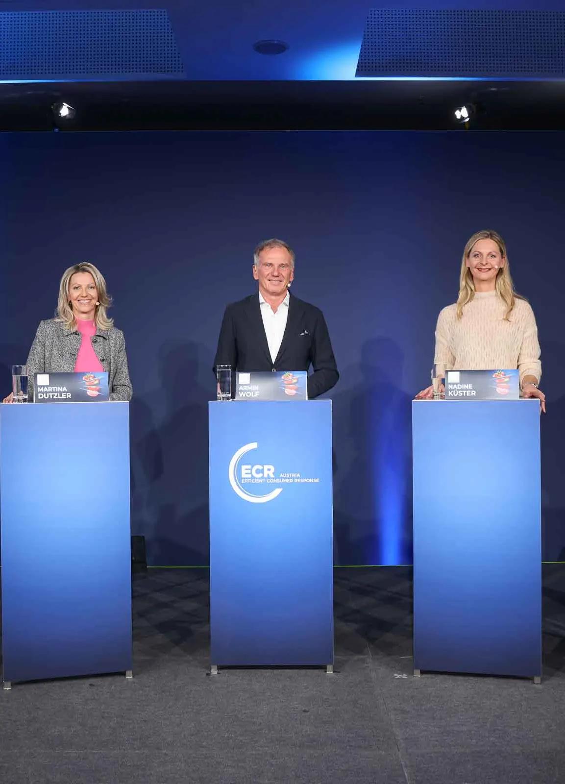 Foto der Podiumsdiskussion am ECE Tag 2023