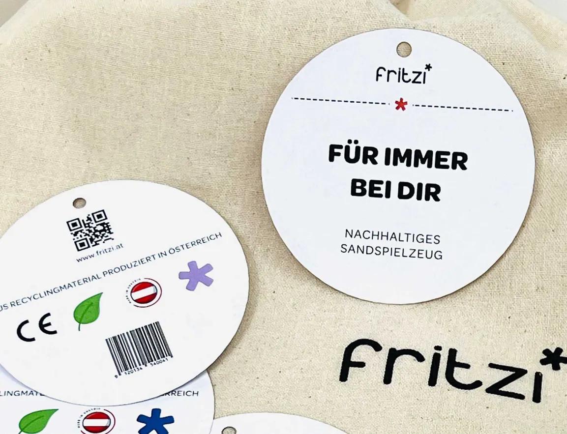 Foto zeigt GS1 Strichcodes auf Etiketten von fritzi