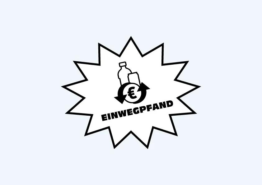 Logo für Einweg-Pfand-Flaschen