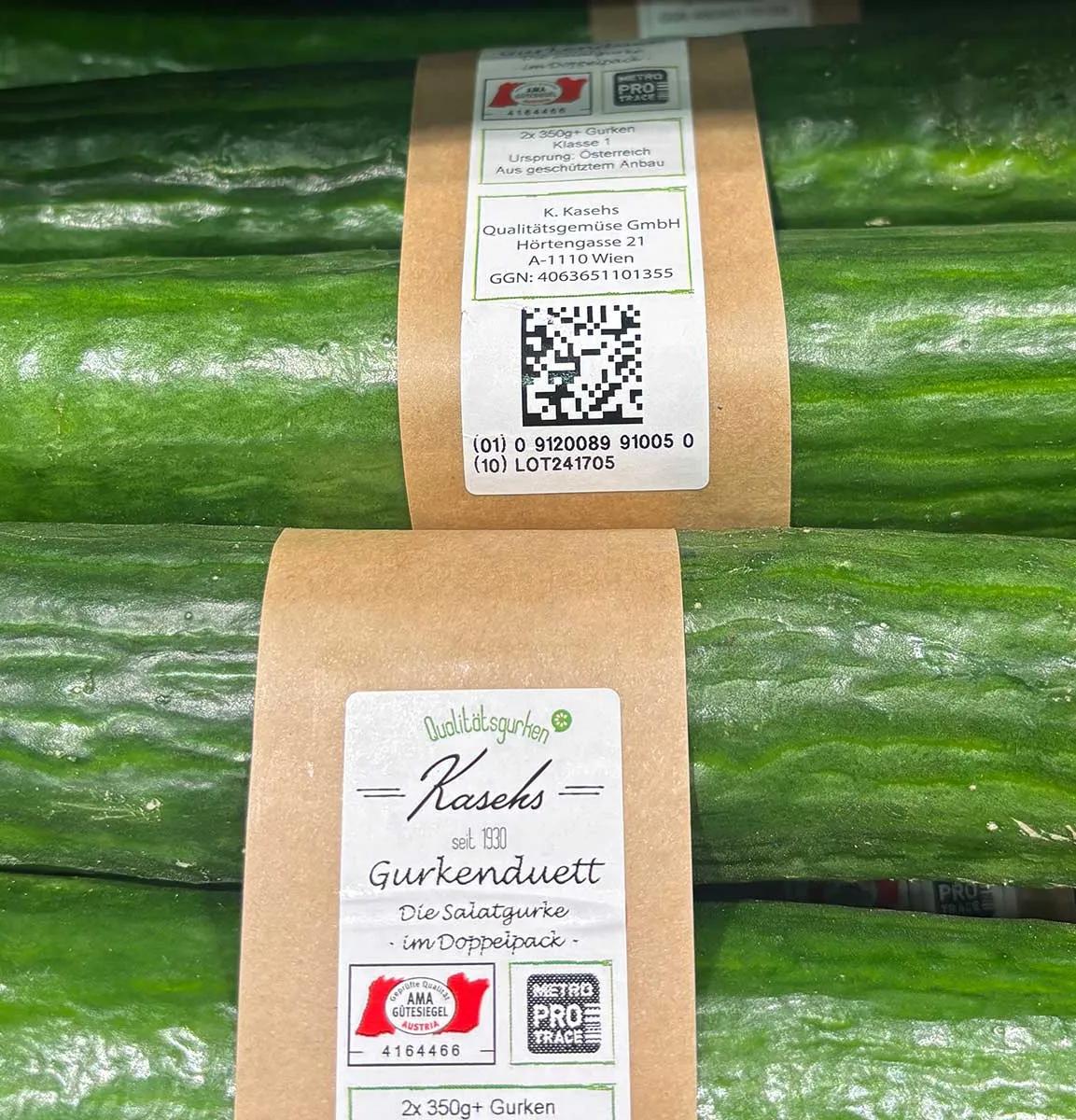 GS1 DataMatrix auf Etiketten bei METRO