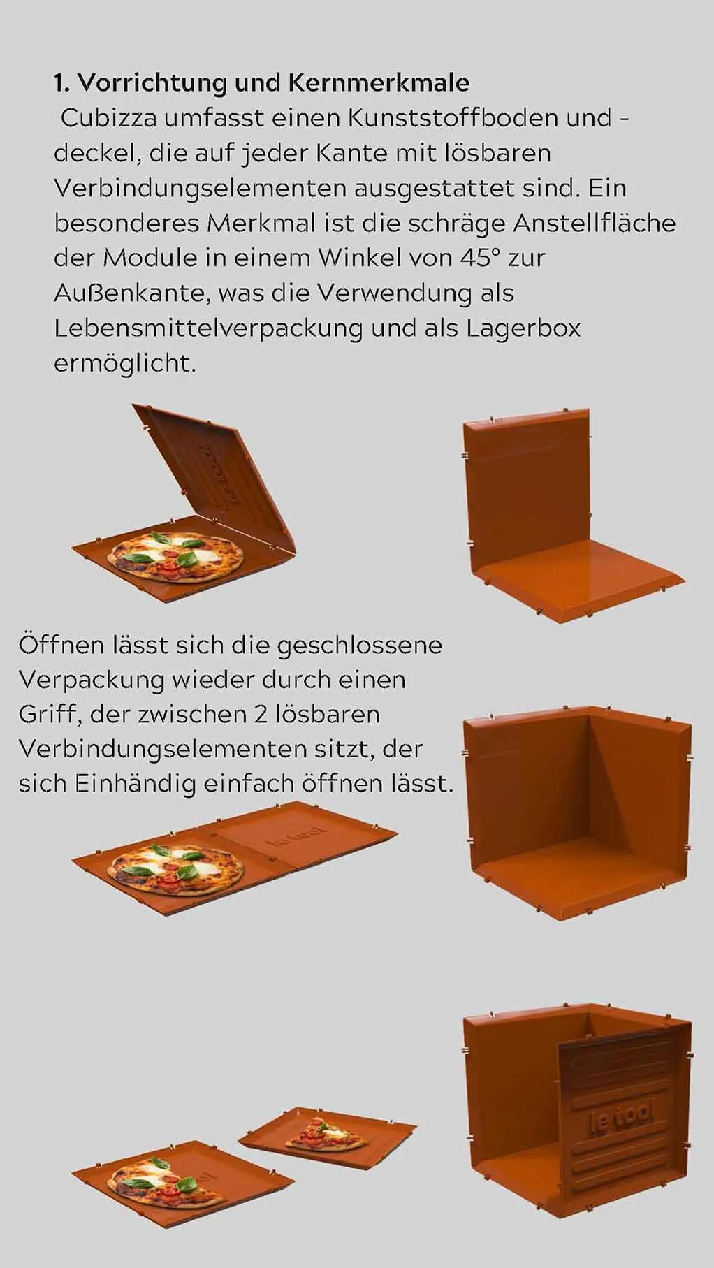 Anleitung zu Cubizza: Öffnen und Weiterverwenden der Elemente