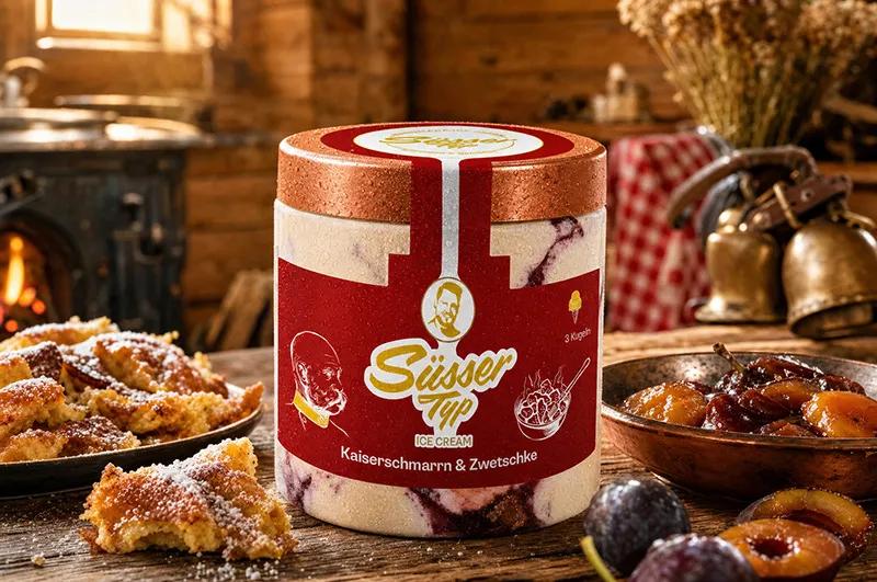 Eissorte Kaiserschmarren & Zwetschke
