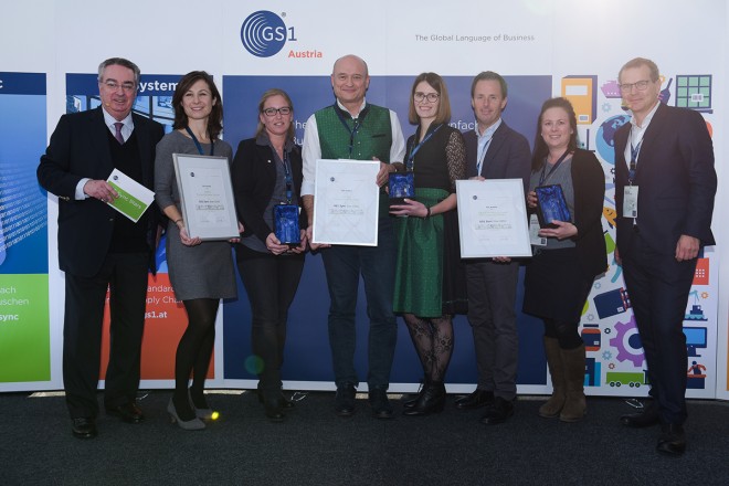 Die Gewinner der GS1 Sync Star Verleihung 2019 Die GS1 Sync Stars Verleihung 2019 mit den diesjährigen Gewinnern