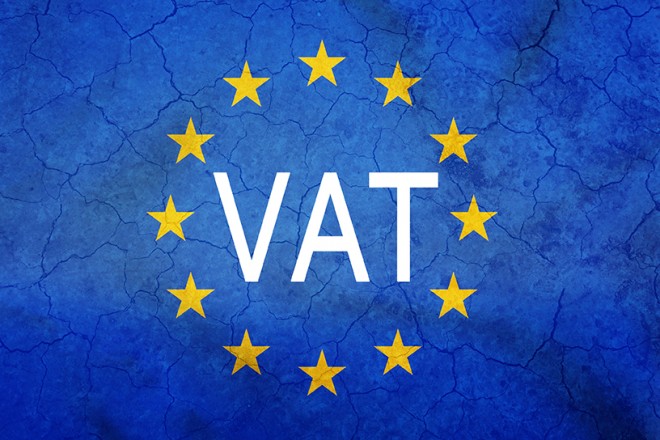EU Sterne im Kreis runt um VAT
