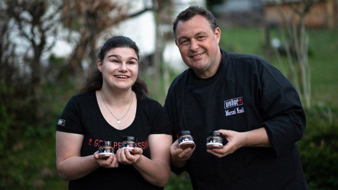 Supernase Elaine Ksoll und ihr Vater Marcel Supernase Elaine Ksoll und ihr Vater Marcel