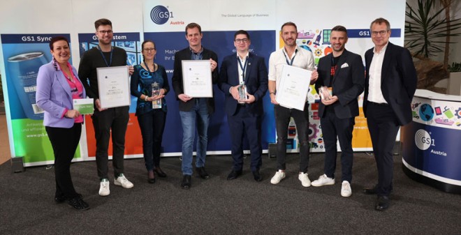 Gruppenfoto der GS1 Sync Stars 2022