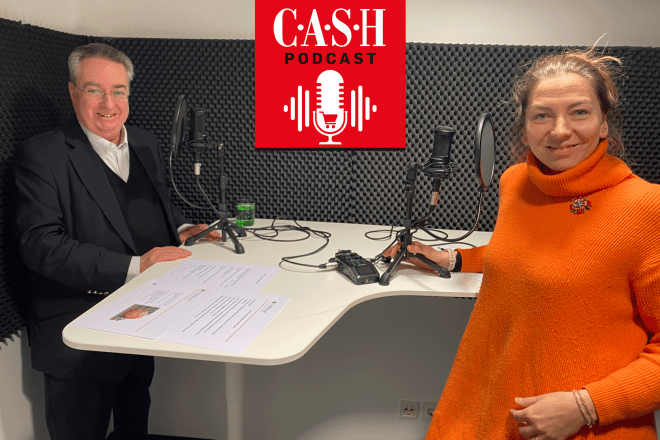 Foto beim CASH Podcast von Hartig und Jurik