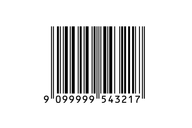 EAN-13 Strichcode Ein EAN-13 Strichcode