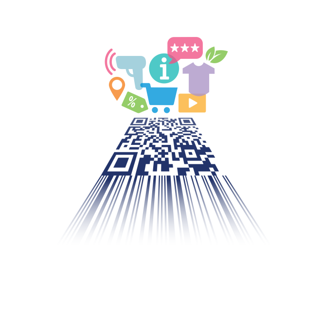 2D-Codes Header Illustration zeigt die Potentiale des 2D-Codes