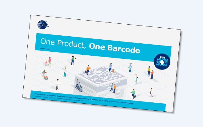 Titelseite des Reports „One Product, One Barcode"