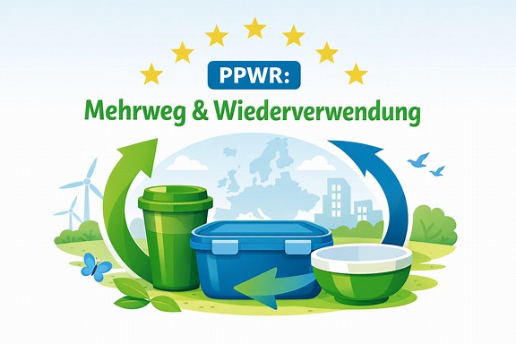 Symbolbild für die LMW-AG PPWR Fokus Mehrweg
