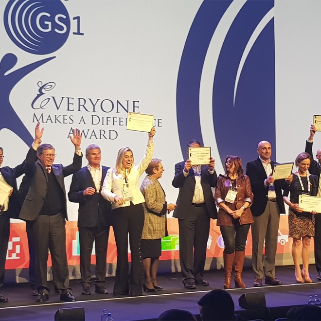 Gewinnerfoto der GS1 Everyone Makes A Difference Awards 2020