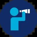 Icon zeigt Mensch mit Megaphone